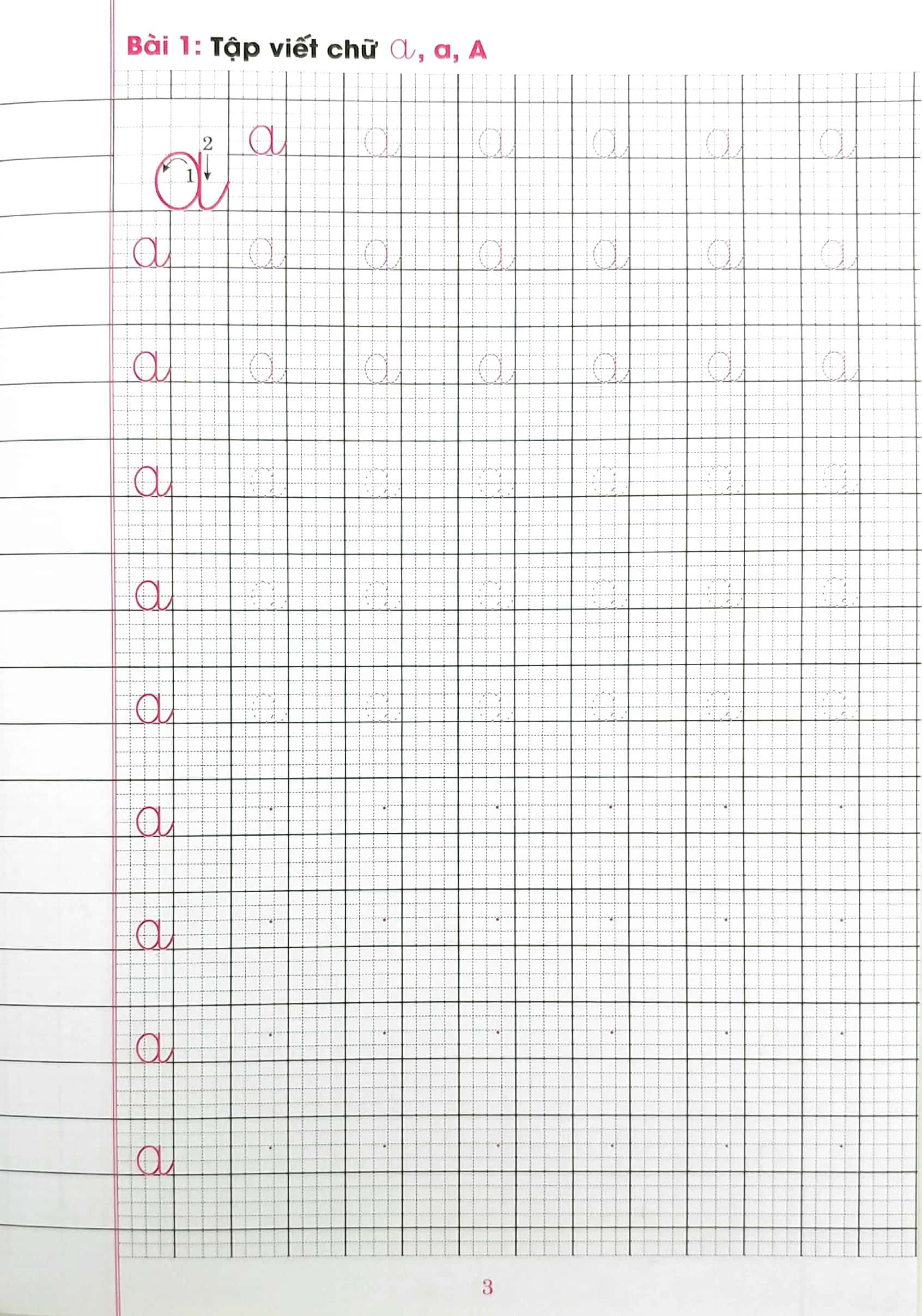 chuẩn bị cho bé vào lớp 1 - tập viết chữ thường (tái bản)