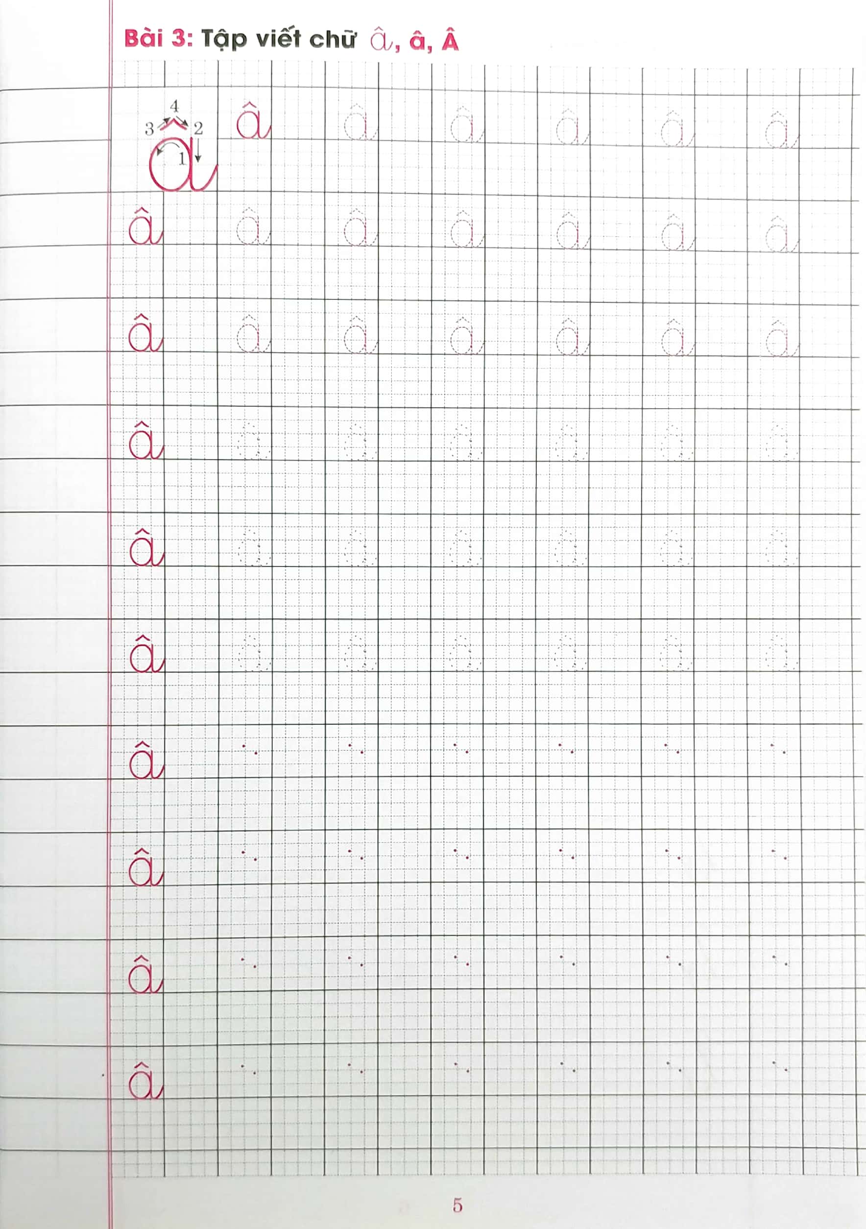 chuẩn bị cho bé vào lớp 1 - tập viết chữ thường (tái bản)