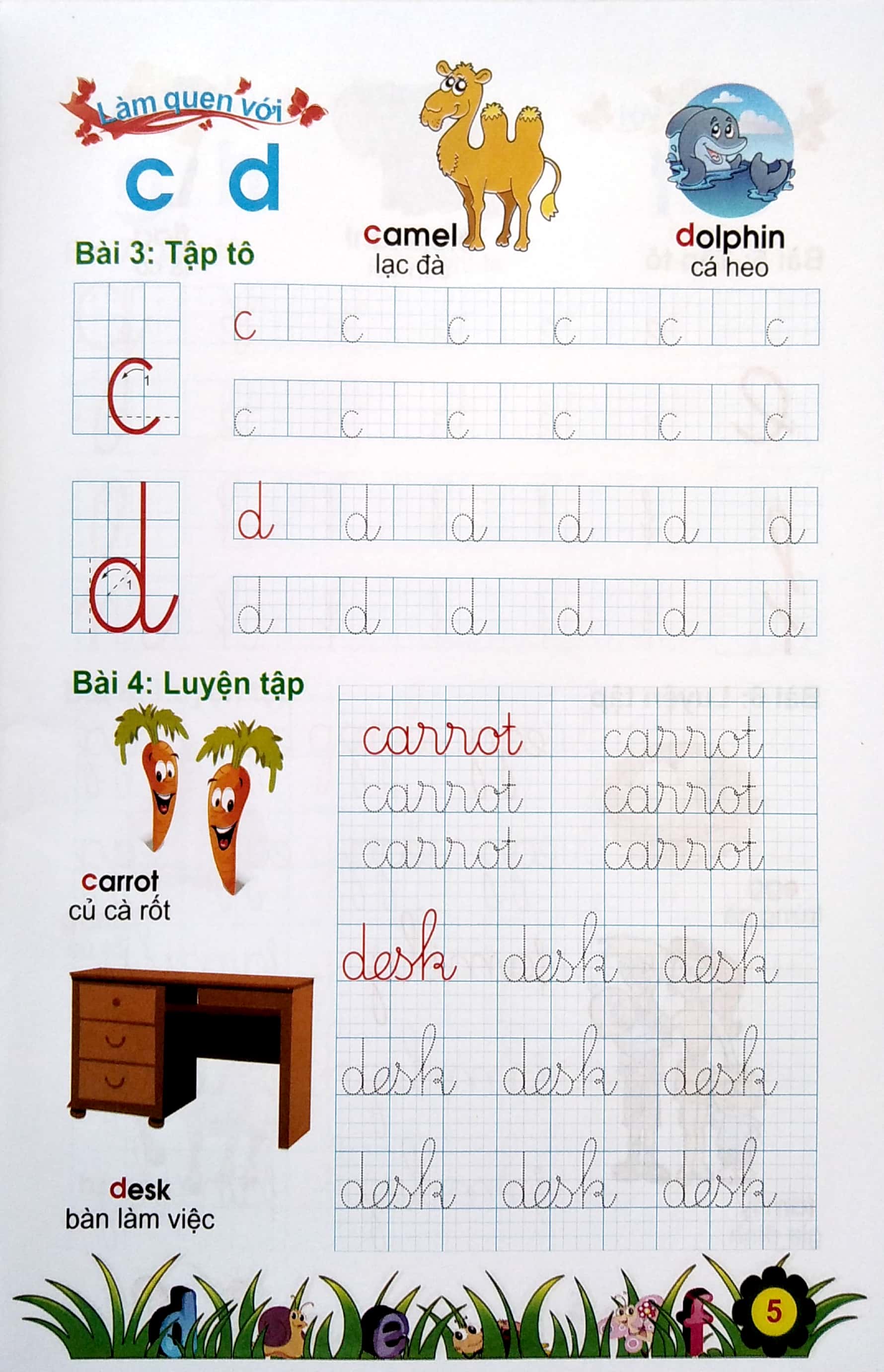 chuẩn bị cho bé vào lớp 1: tiếng anh chữ cái