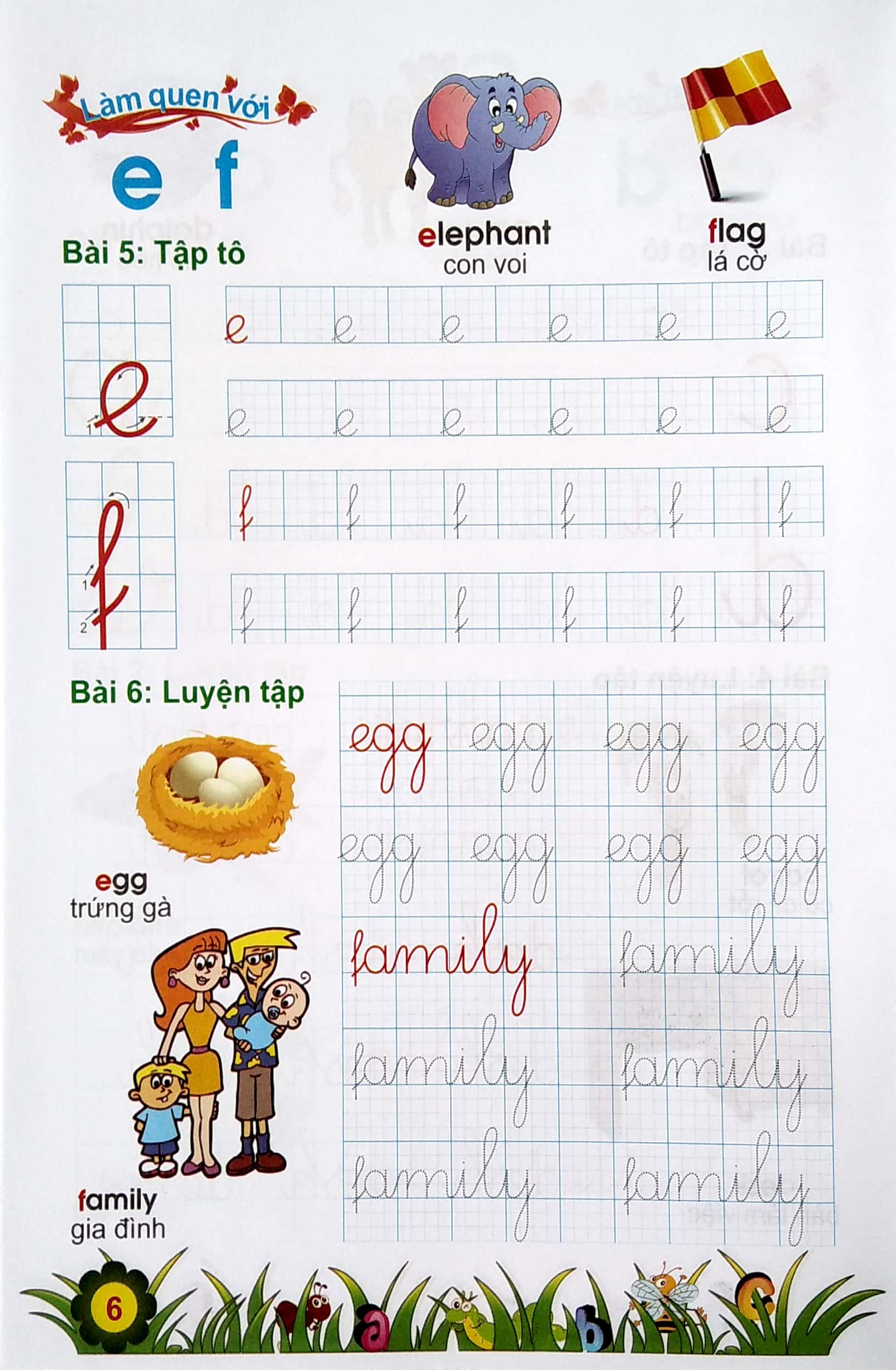 chuẩn bị cho bé vào lớp 1: tiếng anh chữ cái