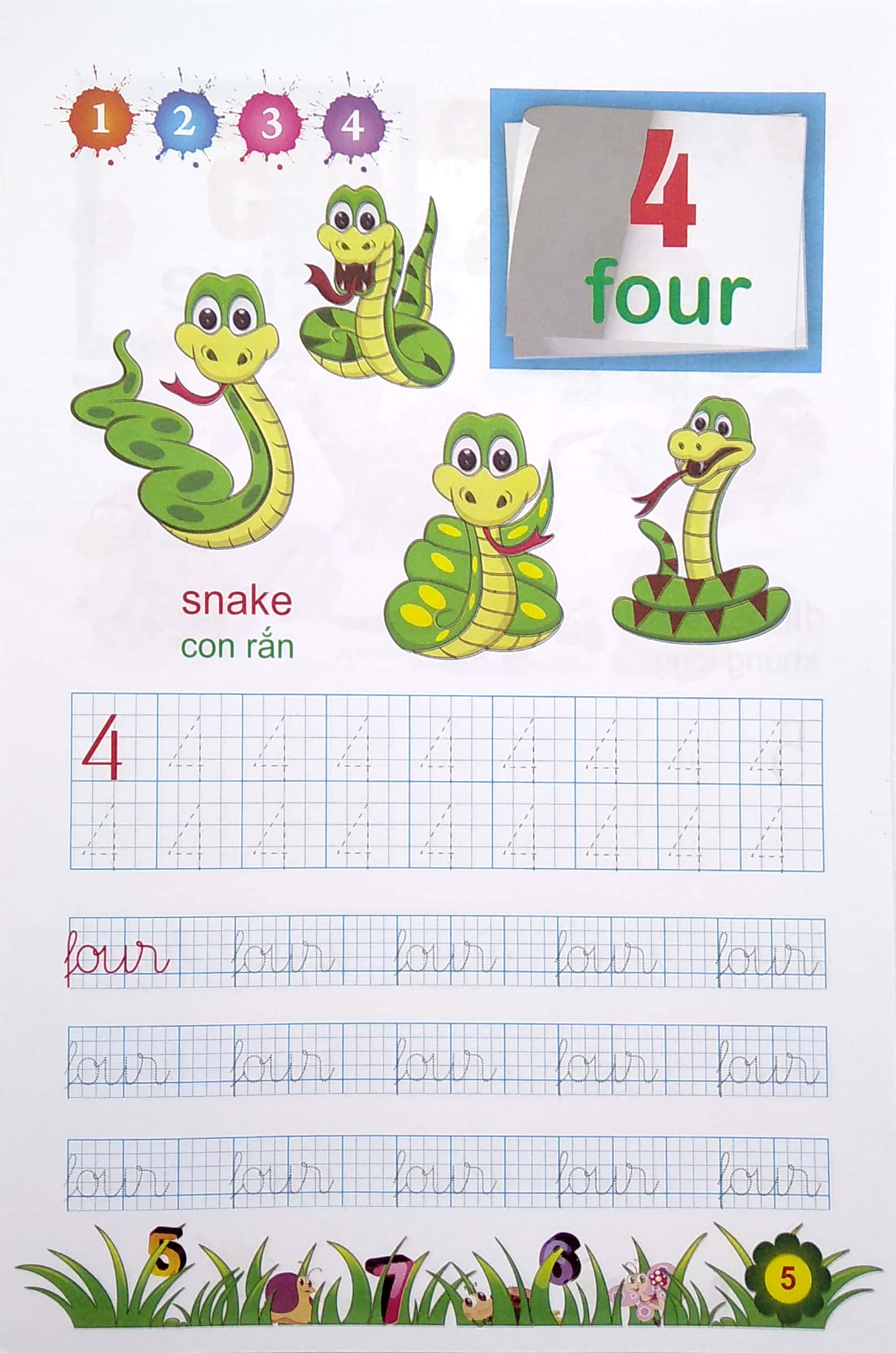 chuẩn bị cho bé vào lớp 1: tiếng anh chữ số