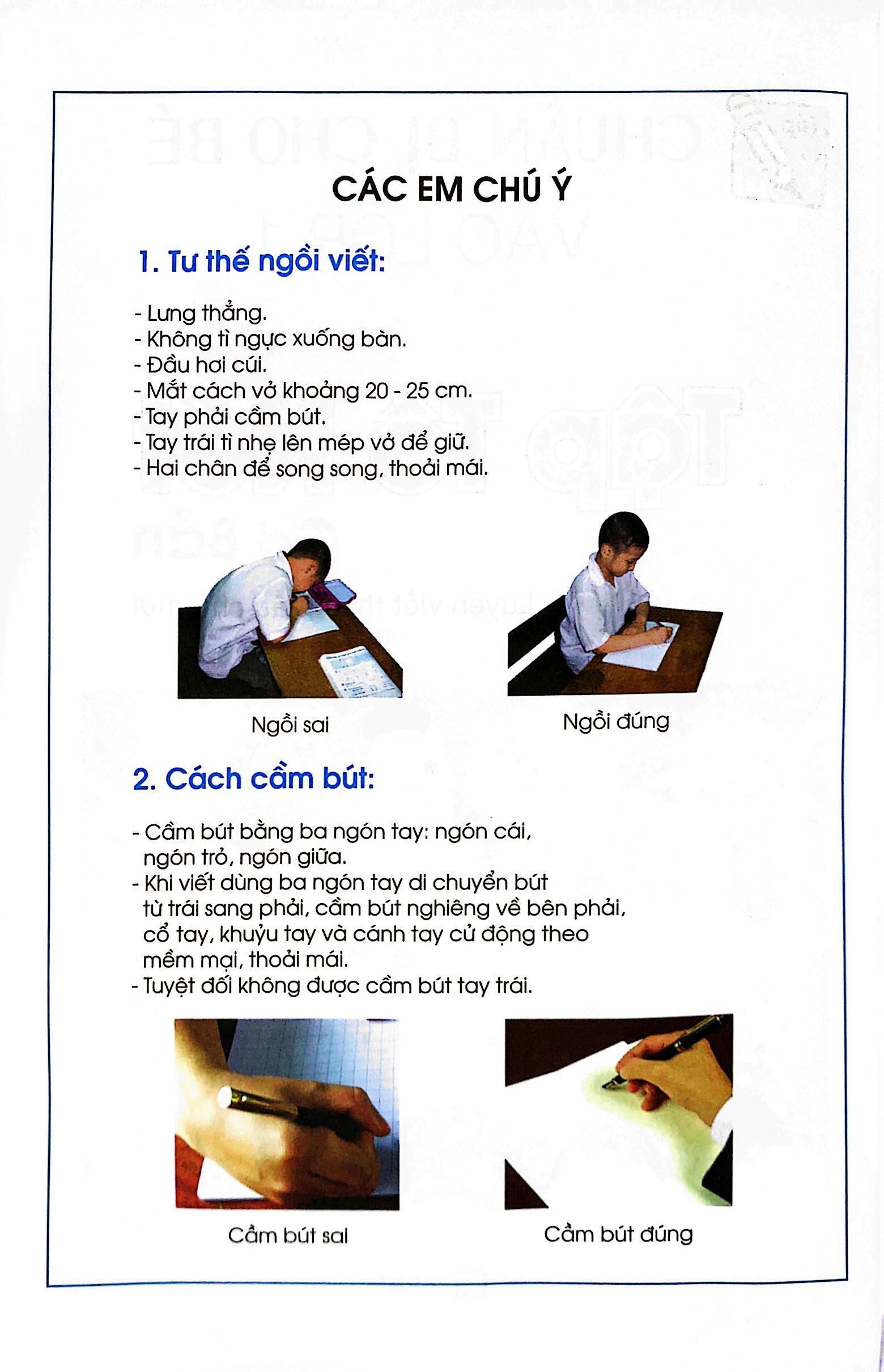 chuẩn bị cho bé vào lớp môt - tập tô nét cơ bản