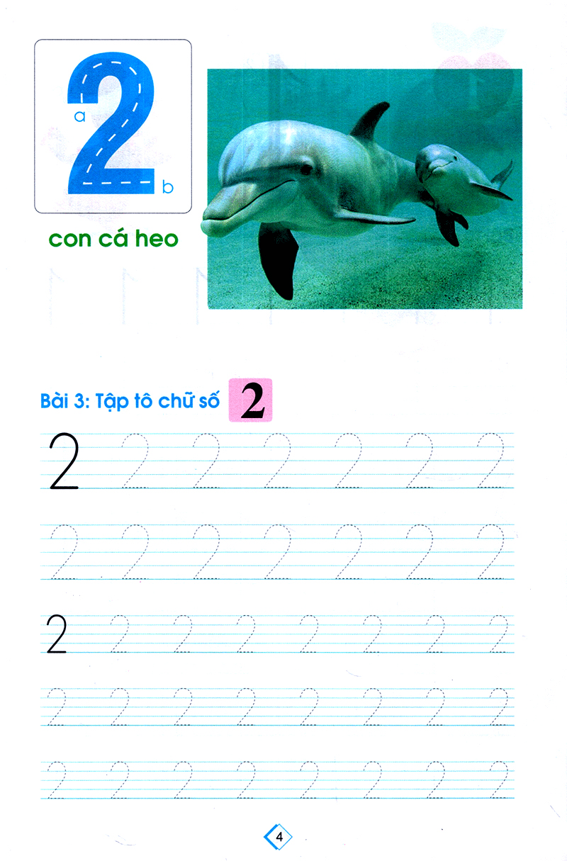 chuẩn bị cho bé vào lớp môt - tập tô số lớp 1