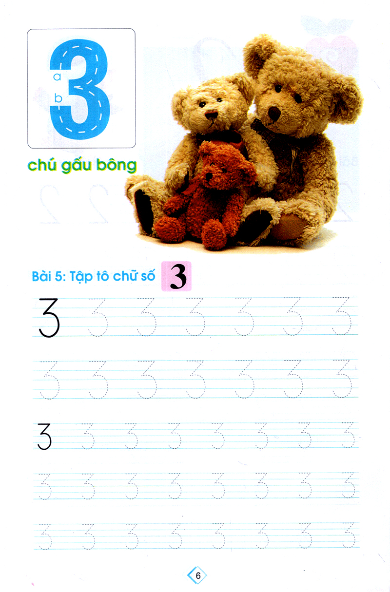 chuẩn bị cho bé vào lớp môt - tập tô số lớp 1