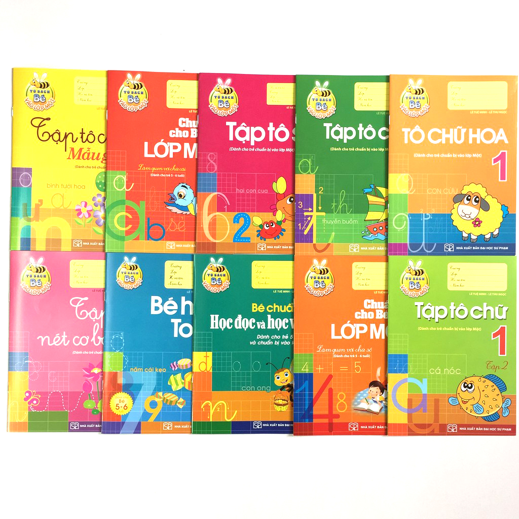 chuẩn bị cho bé vào lớp một (túi 10 cuốn) (tái bản 2018)