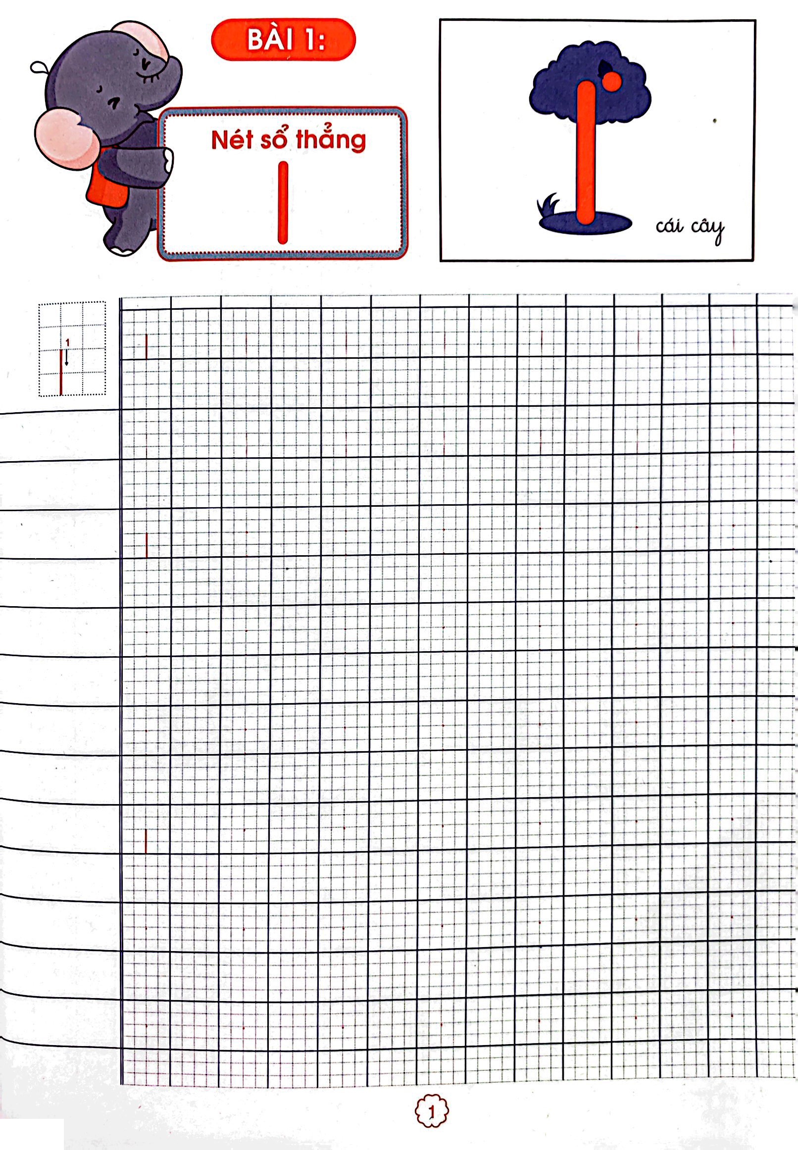 chuẩn bị tâm thế cho bé vào lớp 1: vở tập tô - tập viết nét cơ bản