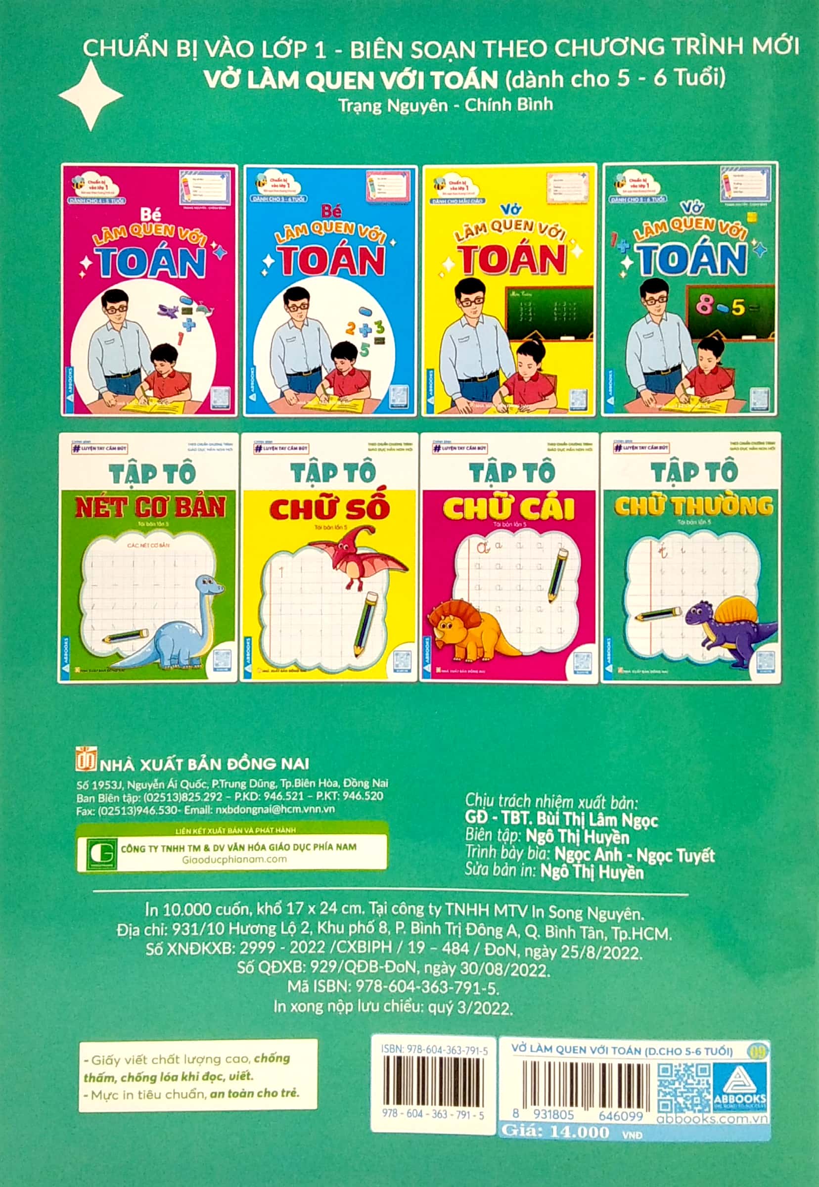 chuẩn bị vào lớp 1 - vở bé làm quen với toán (dành cho 5-6 tuổi)