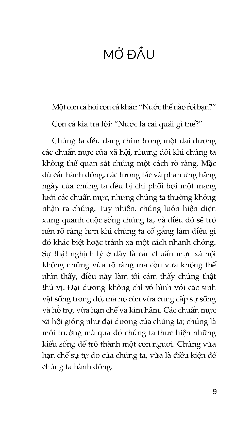 chuẩn mực xã hội - một cách tiếp cận từ bản thể luận