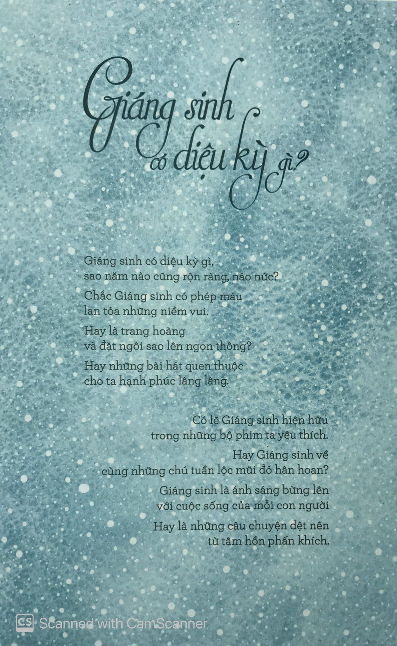 chúc giáng sinh an lành