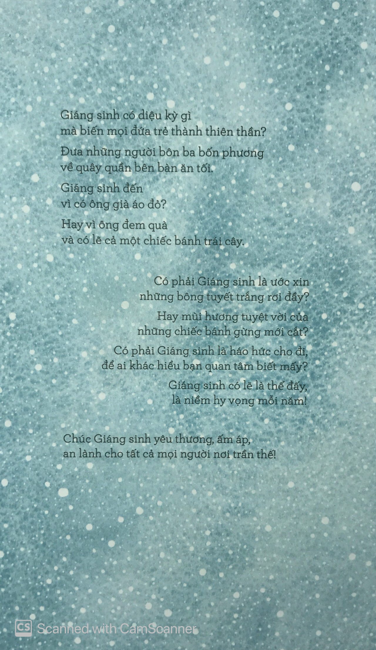 chúc giáng sinh an lành