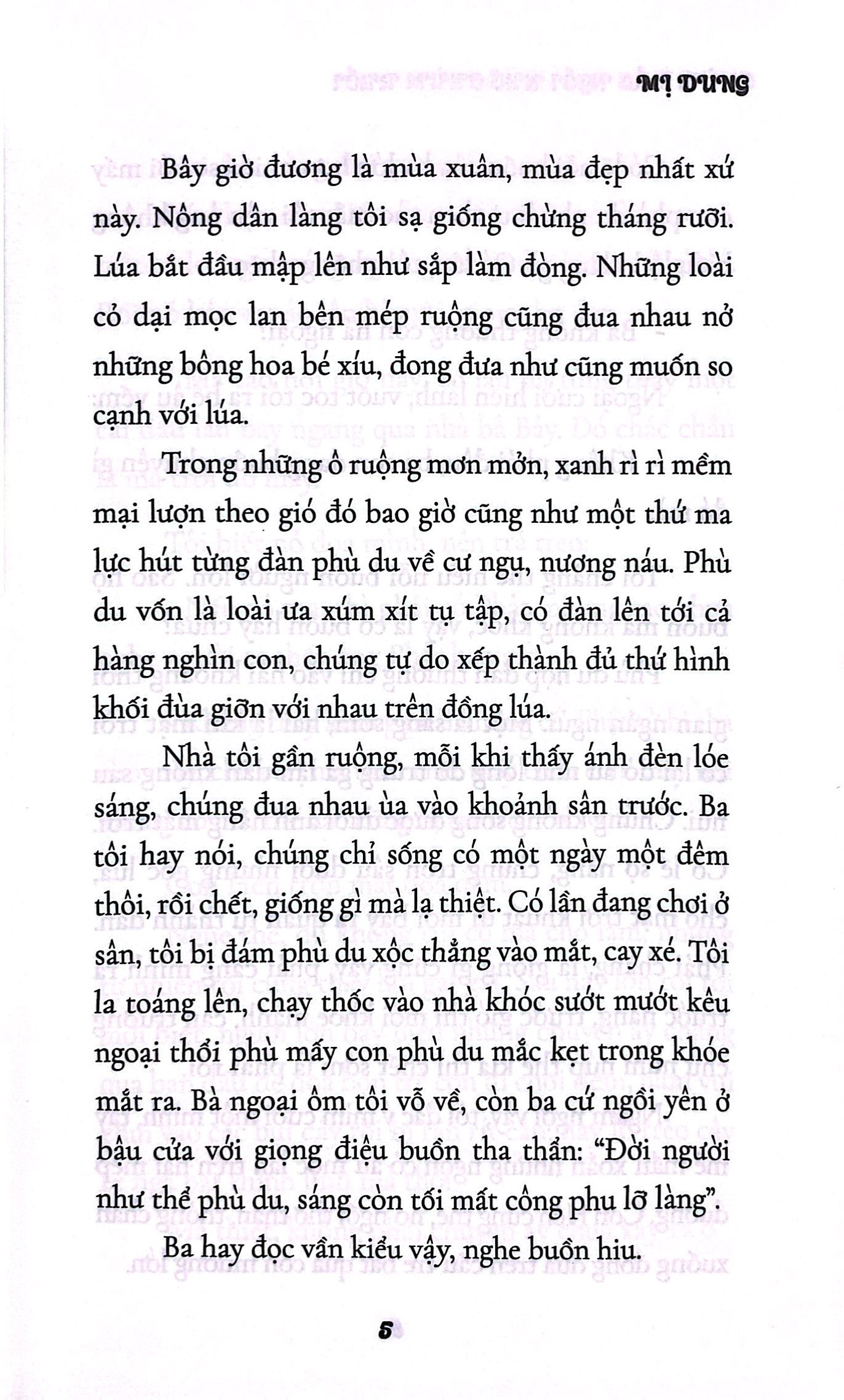 chùm đảo ngồi nhớ chùm ruồi