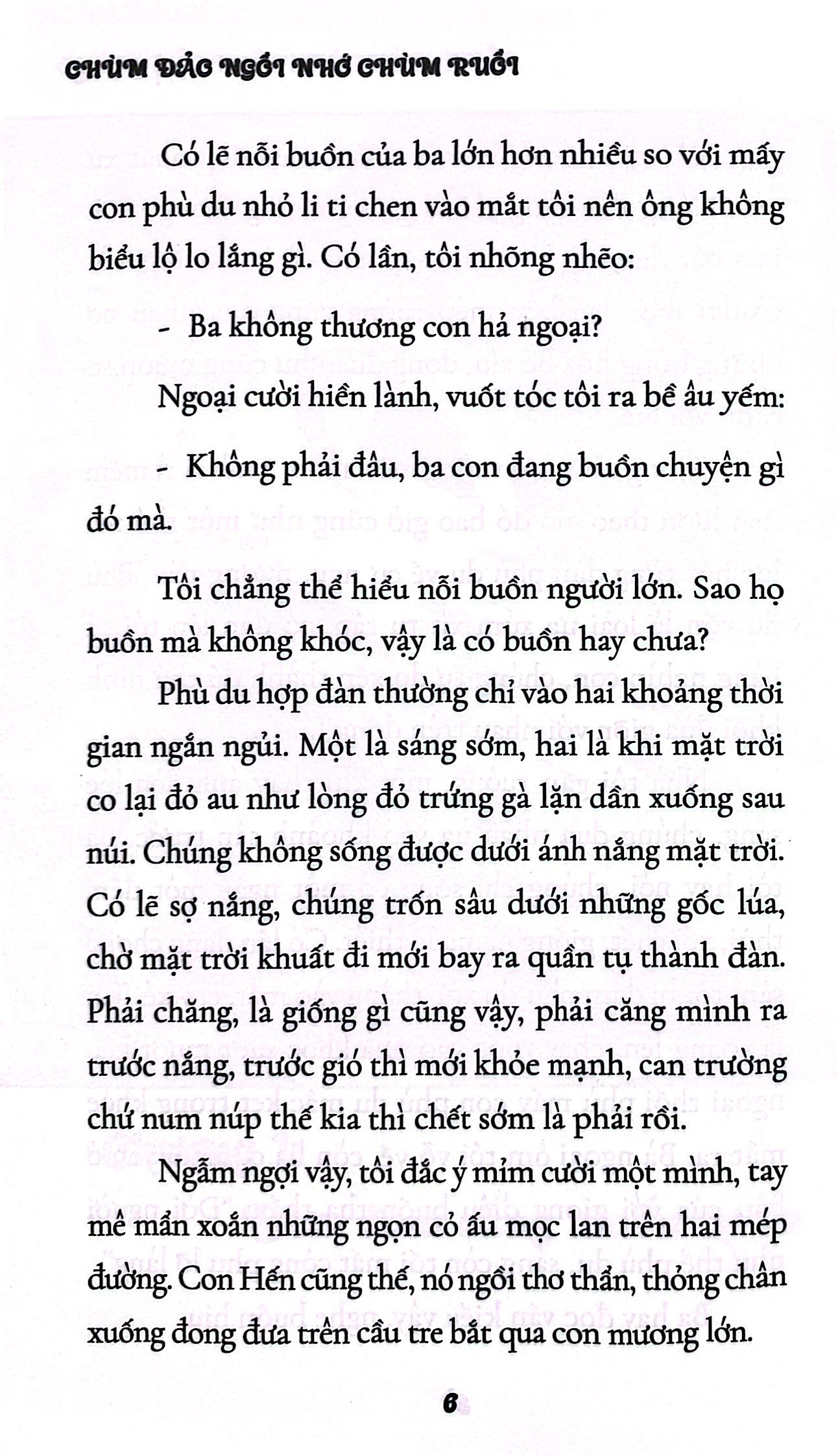 chùm đảo ngồi nhớ chùm ruồi