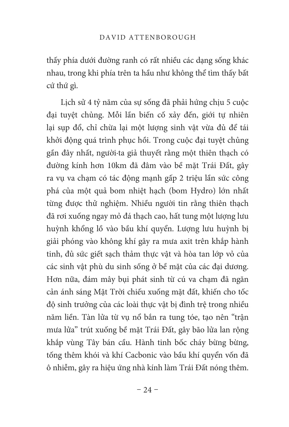 chúng ta làm gì với trái đất?