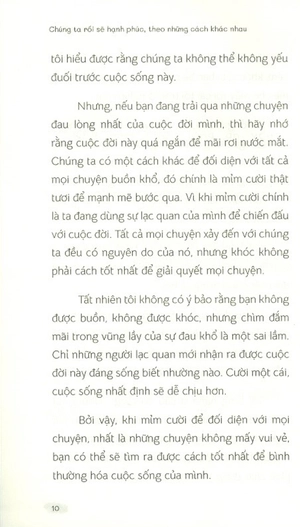 chúng ta rồi sẽ hạnh phúc, theo những cách khác nhau