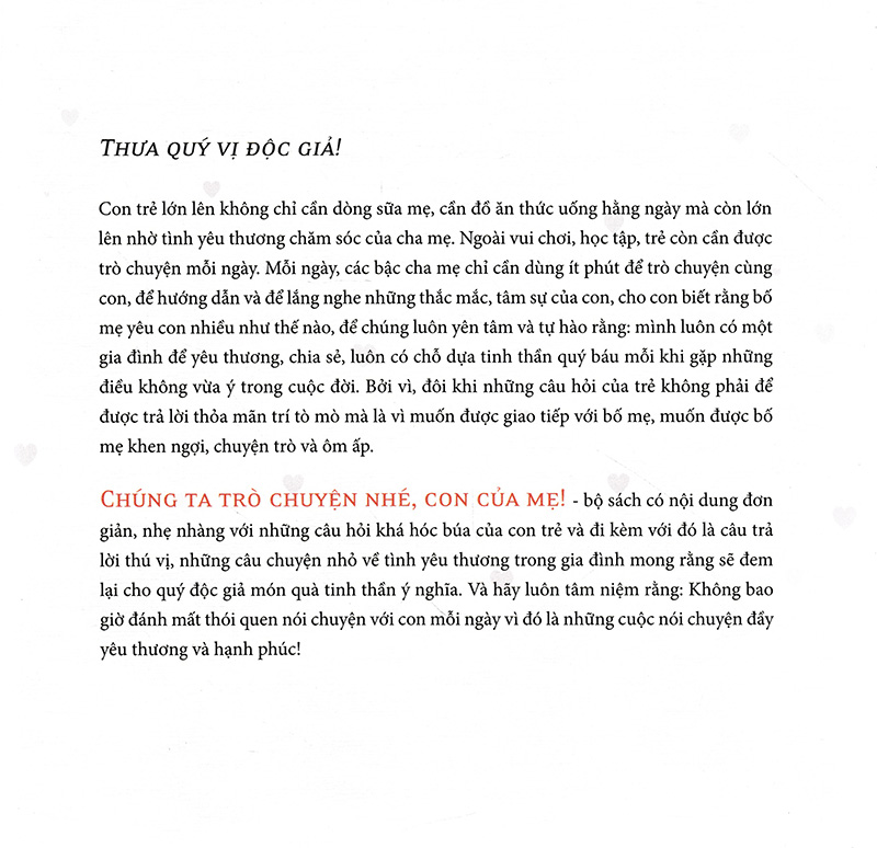 chúng ta trò truyện nhé, con của mẹ! - mẹ ơi, con bị bắt nạt! (tái bản 2024)