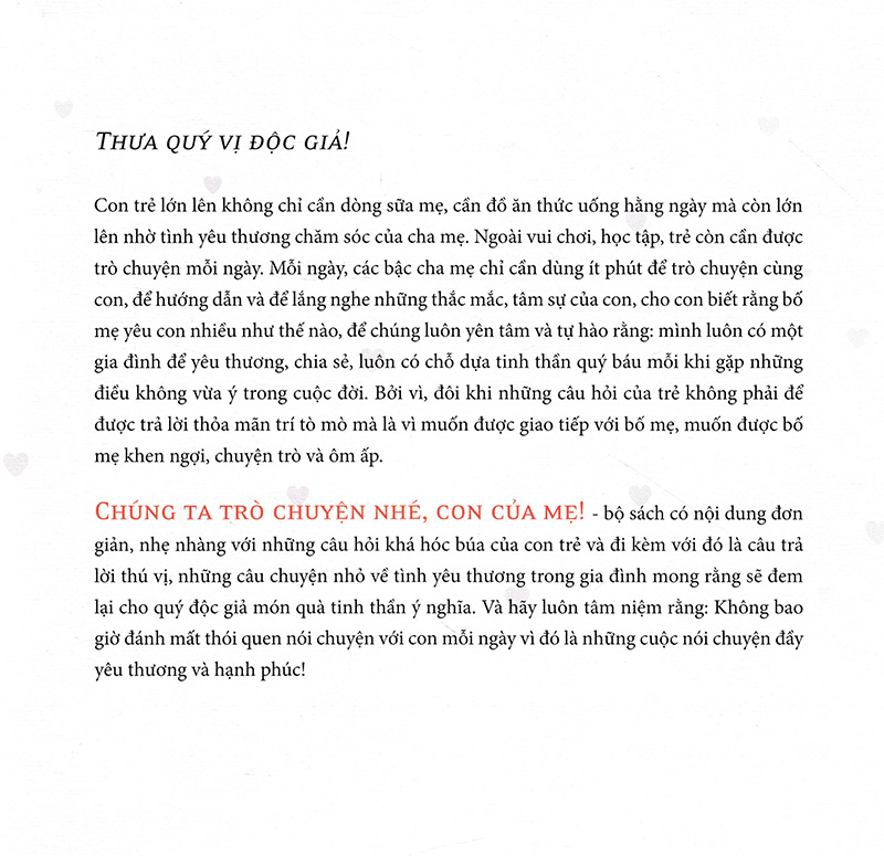 chúng ta trò truyện nhé, con của mẹ! - nhà mình có giàu không? (tái bản 2024)