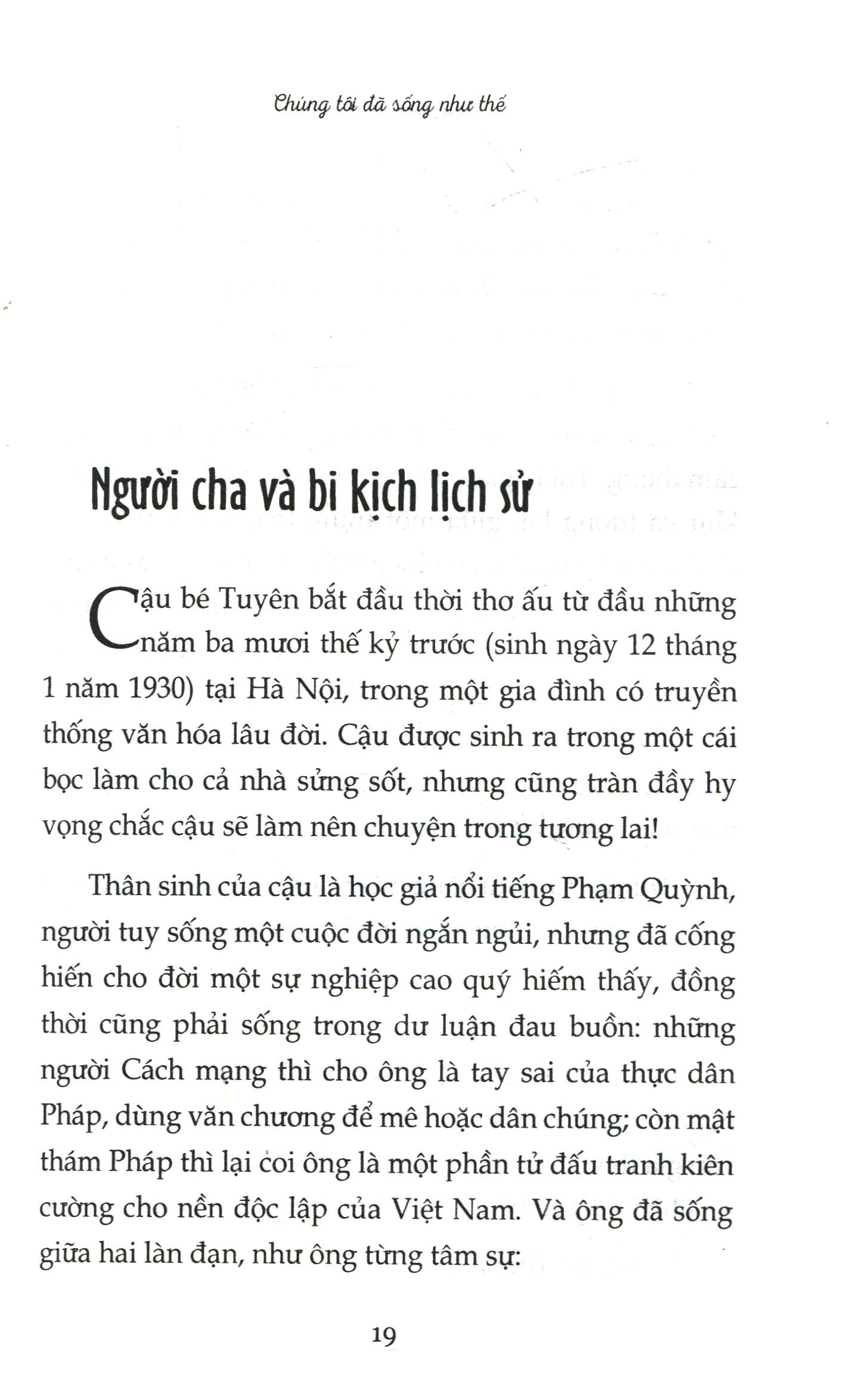 chúng tôi đã sống như thế - hồi ký của vợ chồng nhạc sĩ phạm tuyên