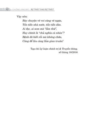 chuông làng báo - sự thật sau sự thật