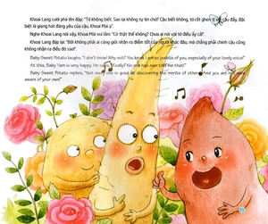 chuyện các bé rau củ quả ở khu rừng phép thuật - bé khoai lang lạc quan, yêu đời (song ngữ việt - anh)