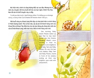 chuyện các bé rau củ quả ở khu rừng phép thuật - bé khoai lang lạc quan, yêu đời (song ngữ việt - anh)