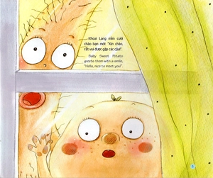 chuyện các bé rau củ quả ở khu rừng phép thuật - bé khoai lang lạc quan, yêu đời (song ngữ việt - anh)