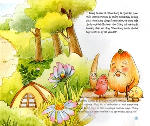 chuyện các bé rau củ quả ở khu rừng phép thuật - bé khoai lang lạc quan, yêu đời (song ngữ việt - anh)