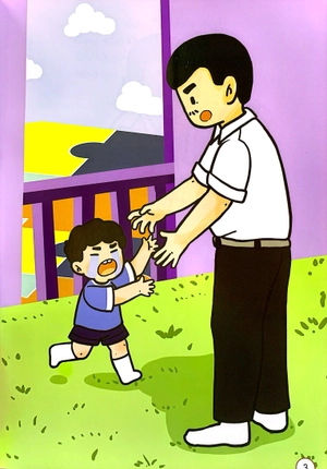 chuyện cha con - con khóc cũng được, ba nhỉ?