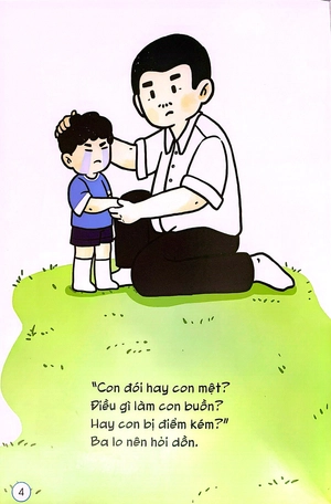 chuyện cha con - con khóc cũng được, ba nhỉ?