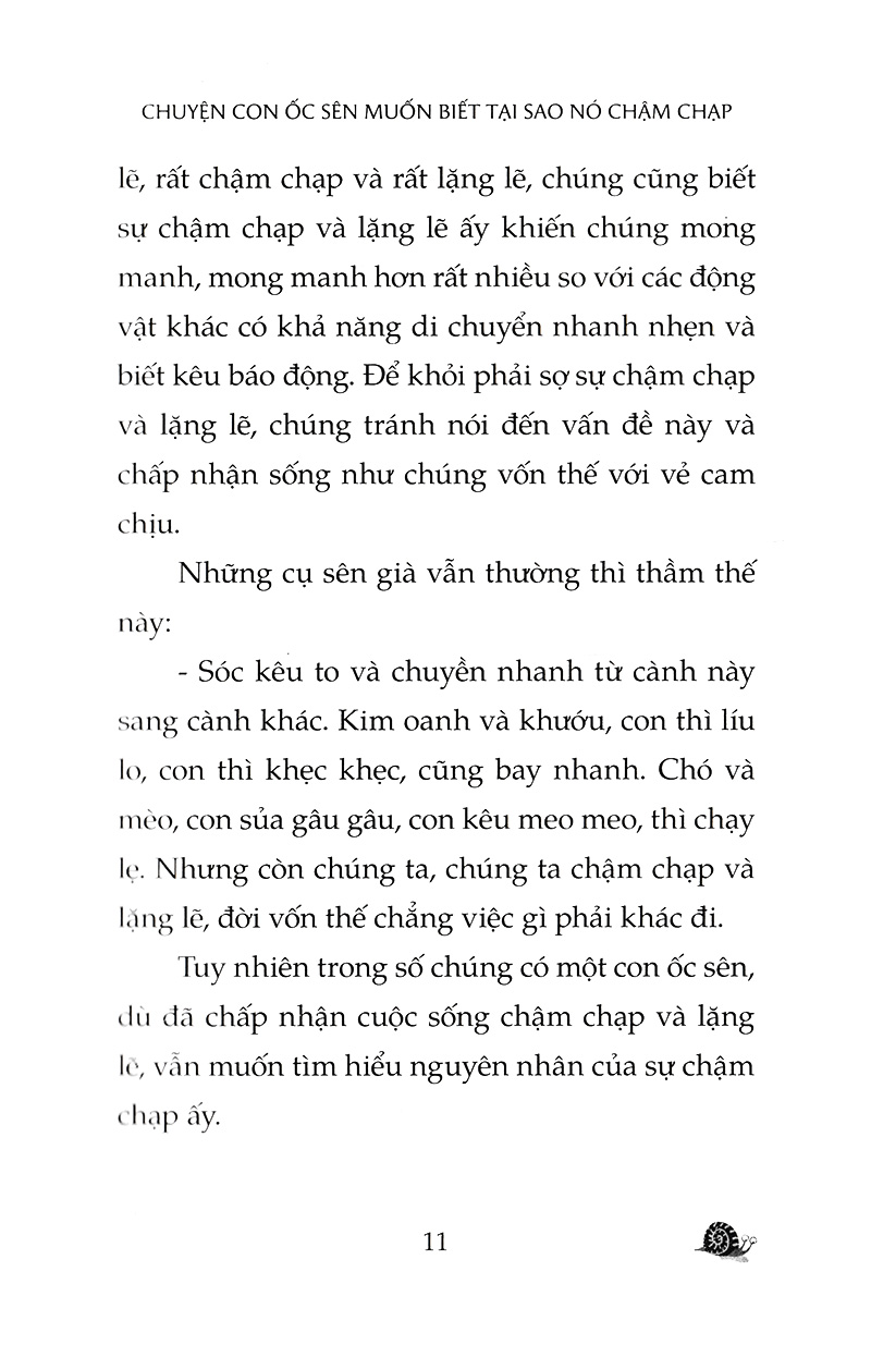 chuyện con ốc sên muốn biết tại sao nó chậm chạp (tái bản 2022)