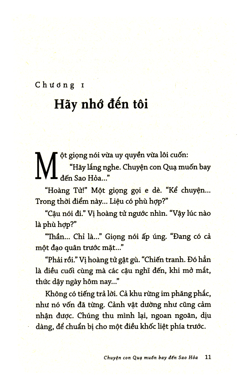 chuyện con quạ muốn bay đến sao hỏa