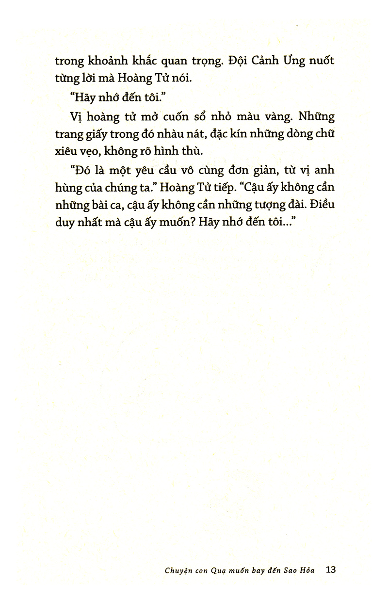 chuyện con quạ muốn bay đến sao hỏa