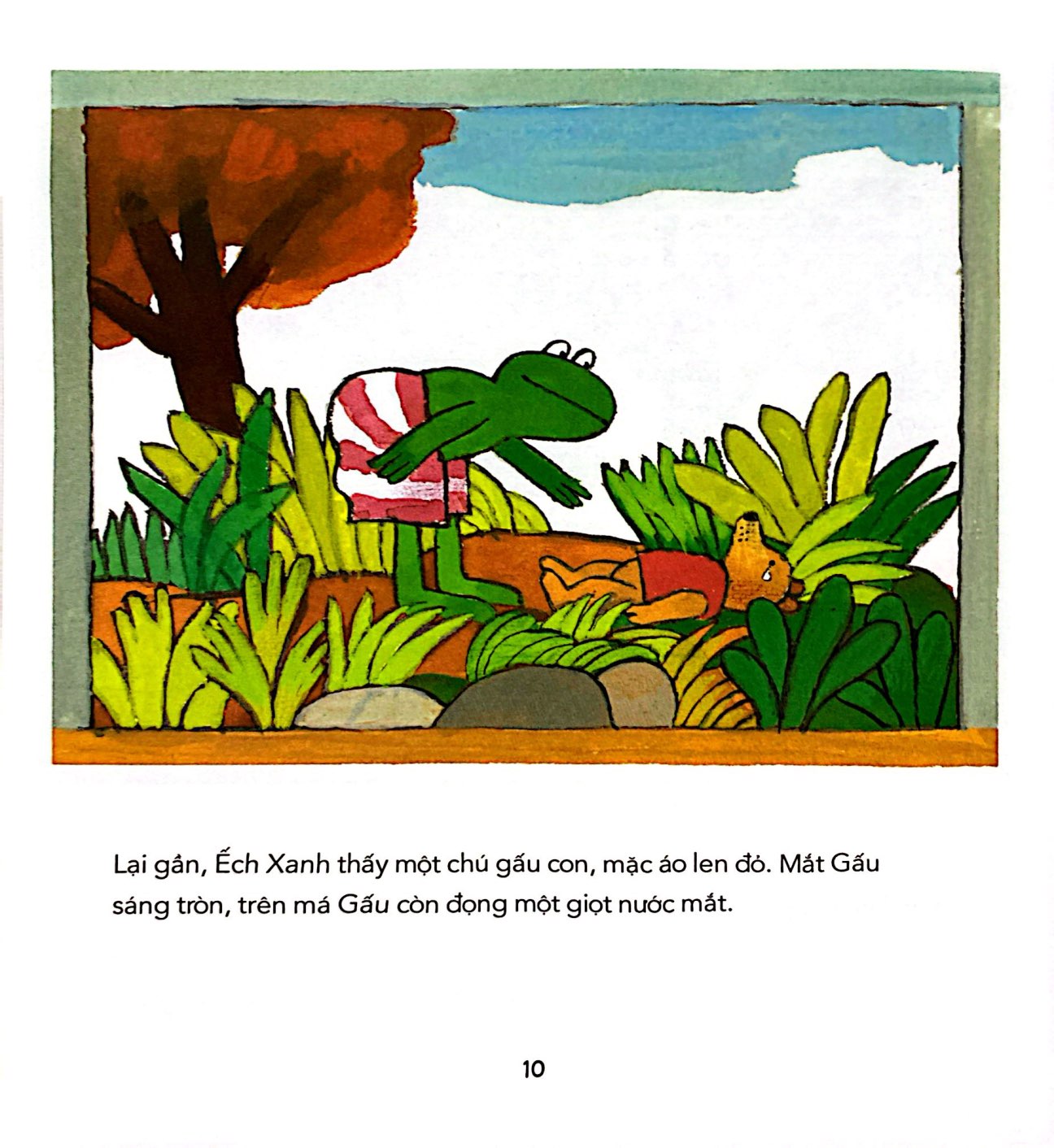 chuyện của ếch xanh - ếch xanh có bạn mới