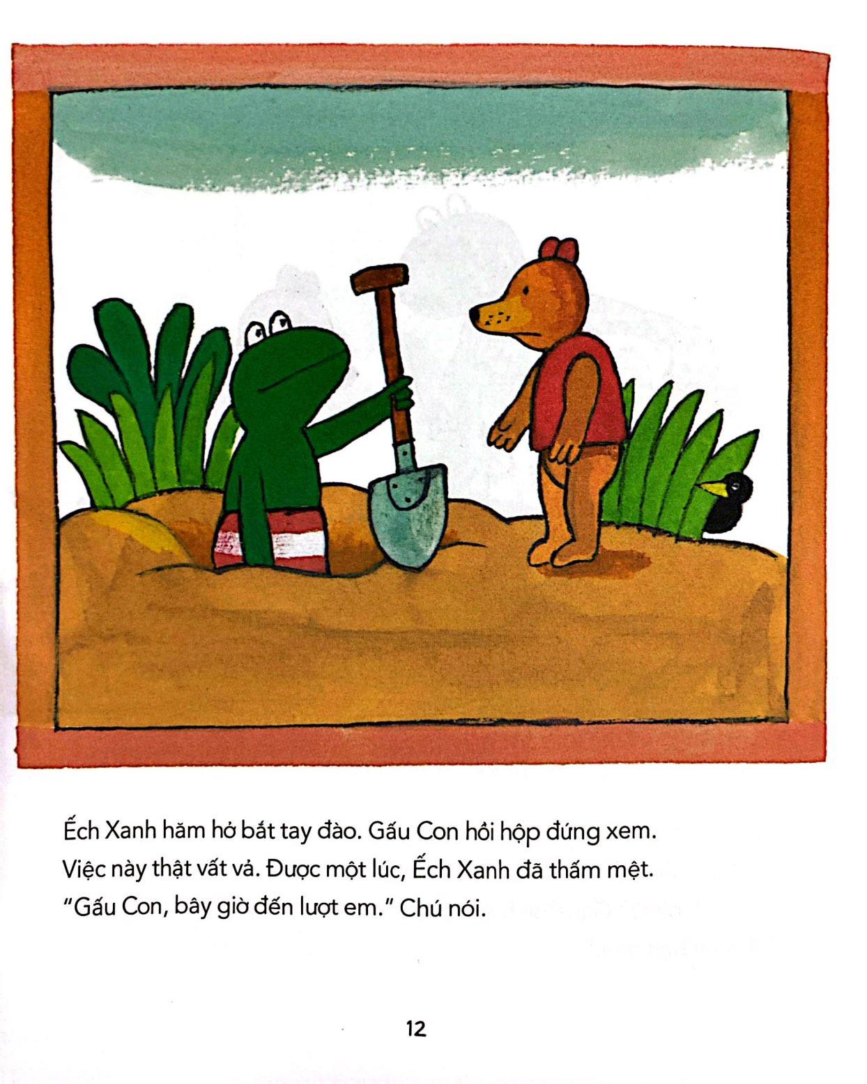 chuyện của ếch xanh - ếch xanh đào được kho báu