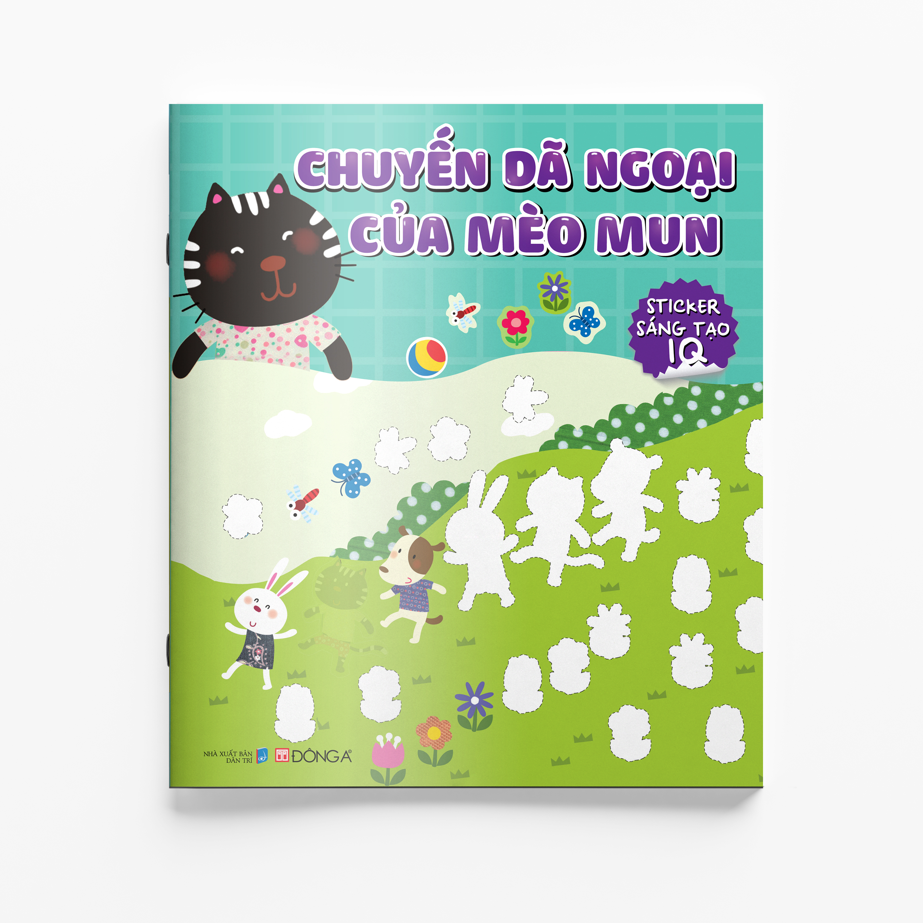 chuyến dã ngoại của mèo mun - sticker iq
