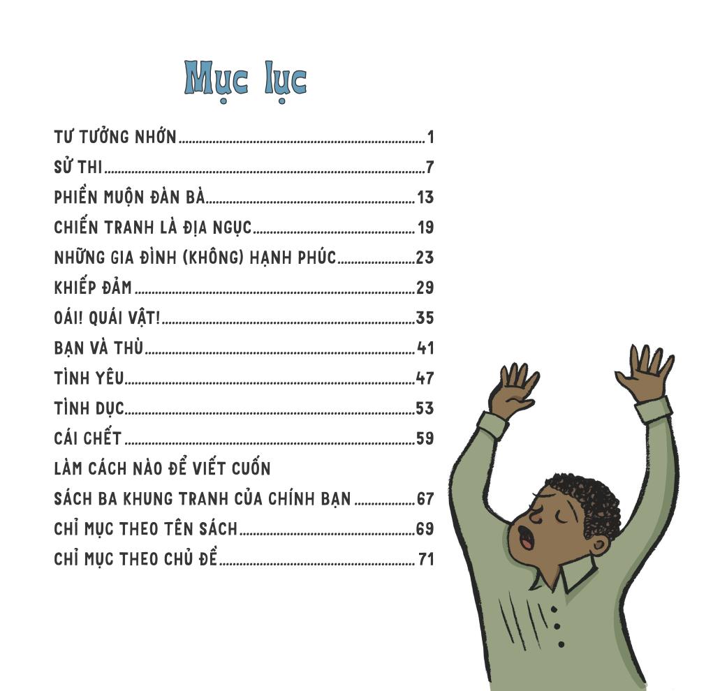 chuyện dài thành chuyện ngắn - 100 tác phẩm kinh điển và nổi tiếng trong 3 khung tranh