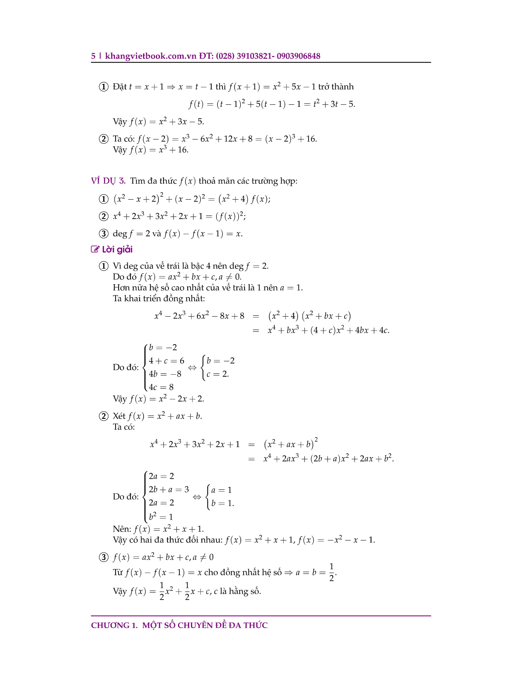 chuyên đề bồi dưỡng học sinh giỏi đa thức