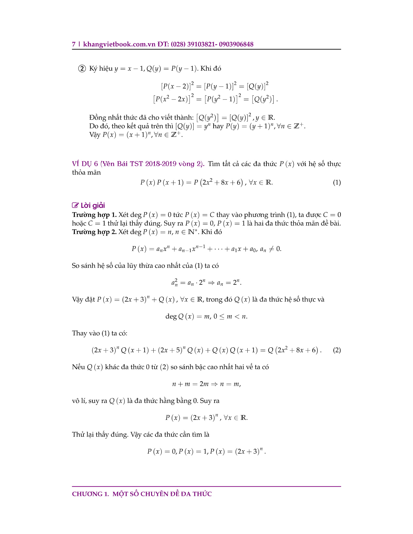 chuyên đề bồi dưỡng học sinh giỏi đa thức