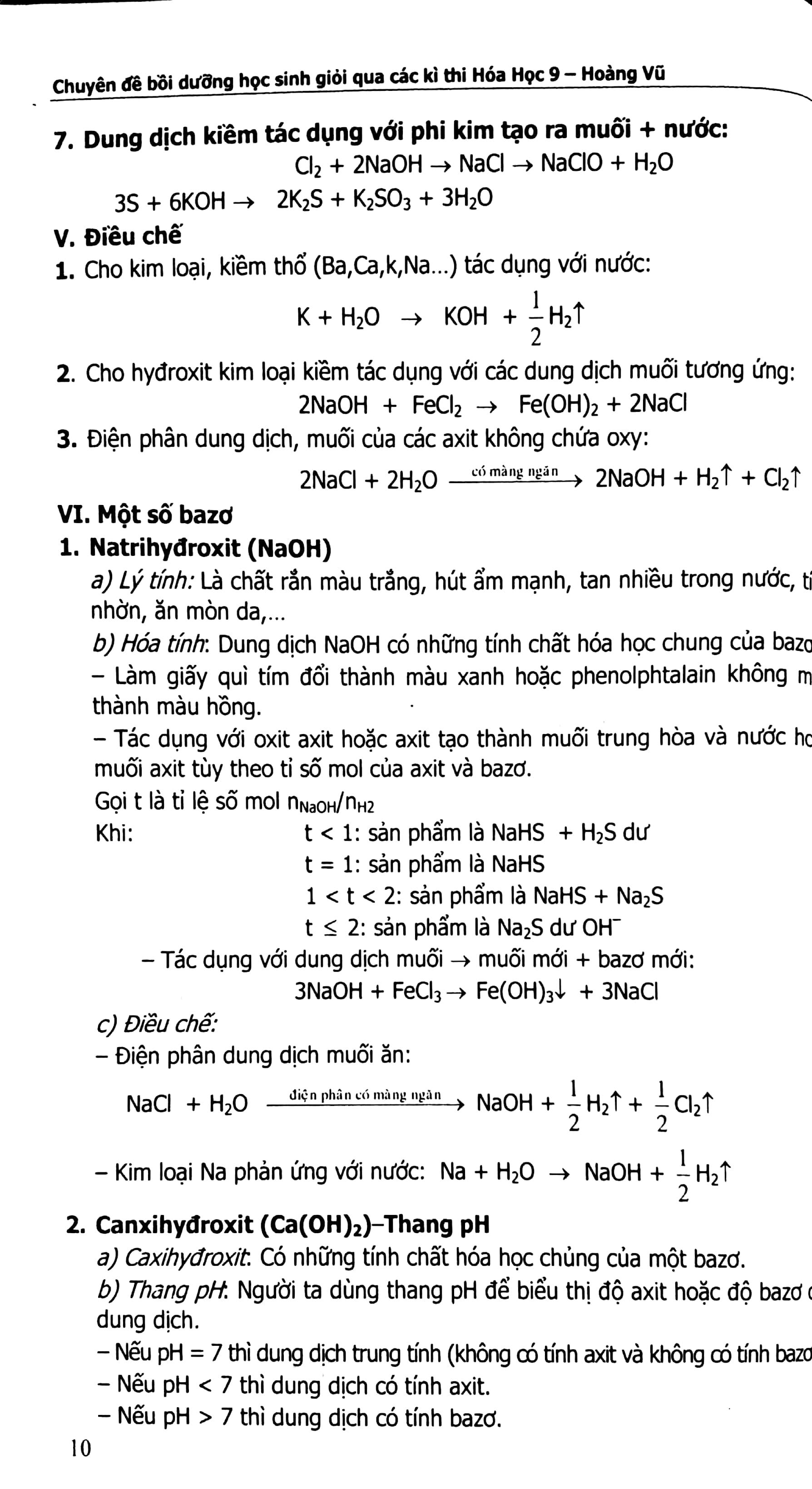 chuyên đề bồi dưỡng học sinh giỏi qua các kì thi hóa học 9 (2017)