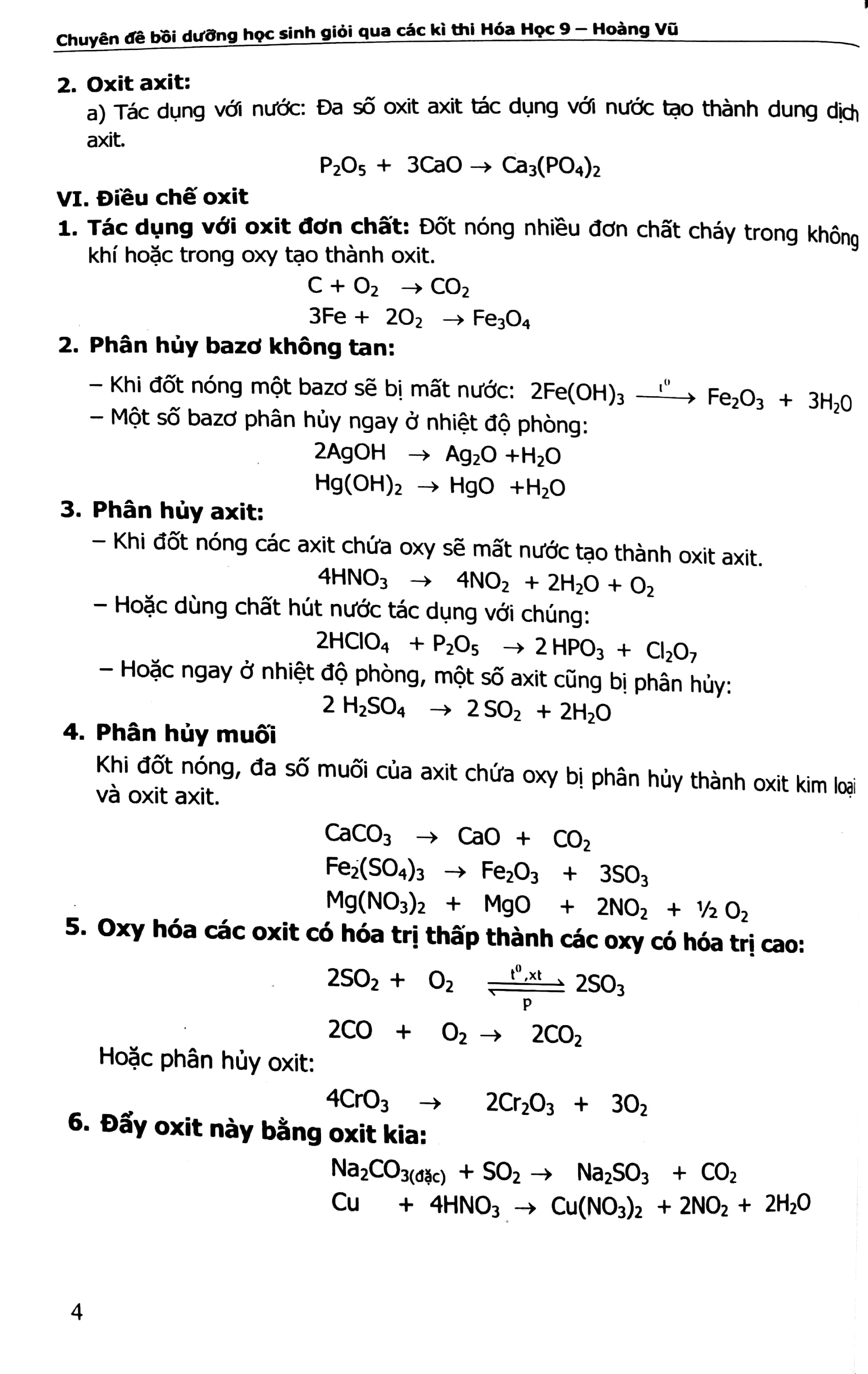 chuyên đề bồi dưỡng học sinh giỏi qua các kì thi hóa học 9 (2017)