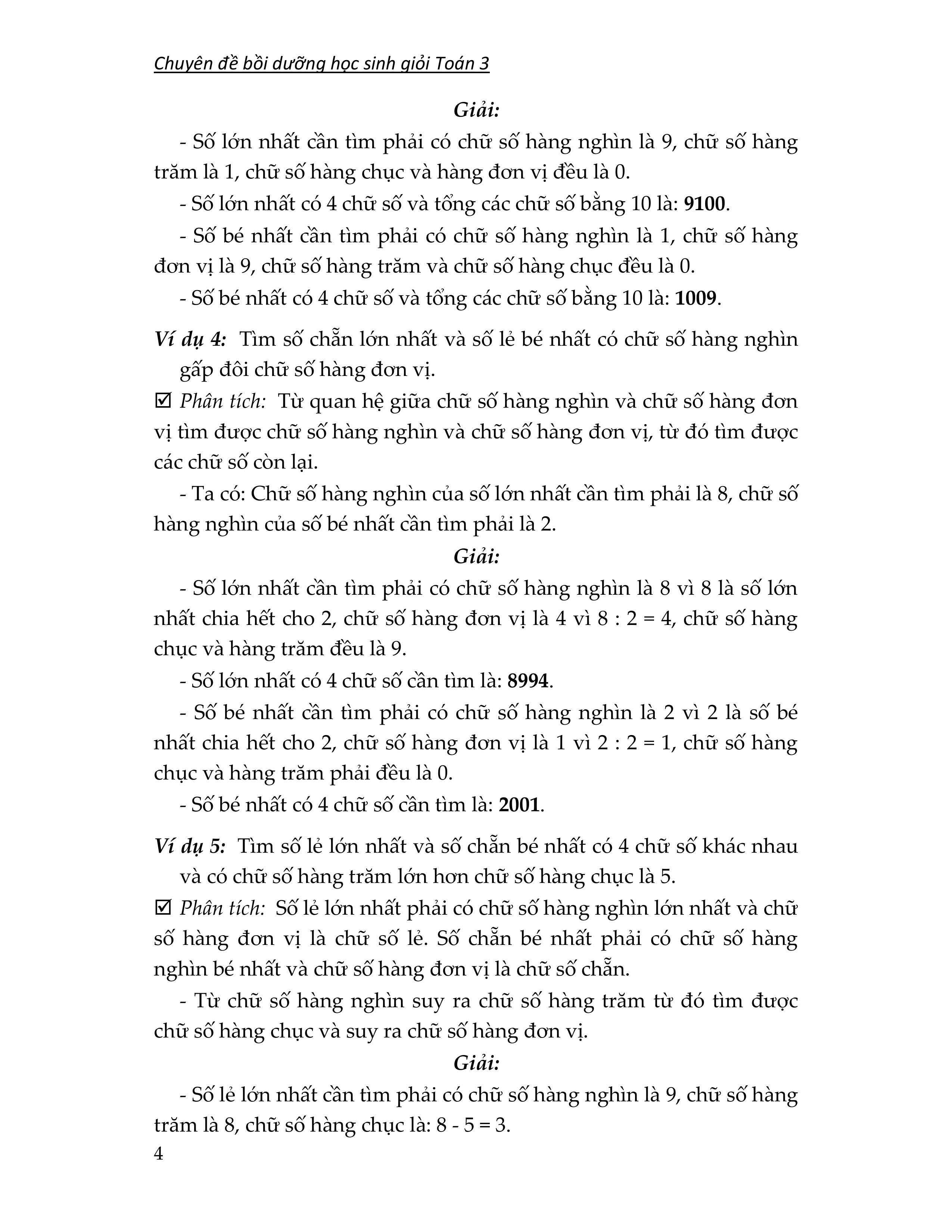 chuyên đề bồi dưỡng học sinh giỏi toán 3