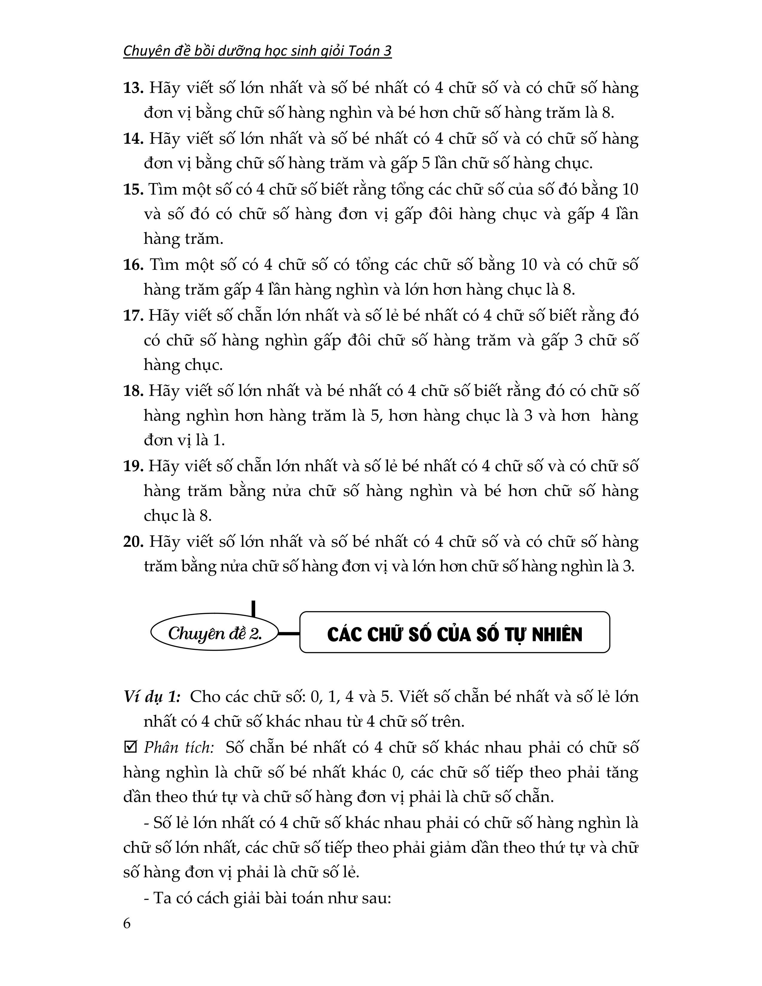 chuyên đề bồi dưỡng học sinh giỏi toán 3