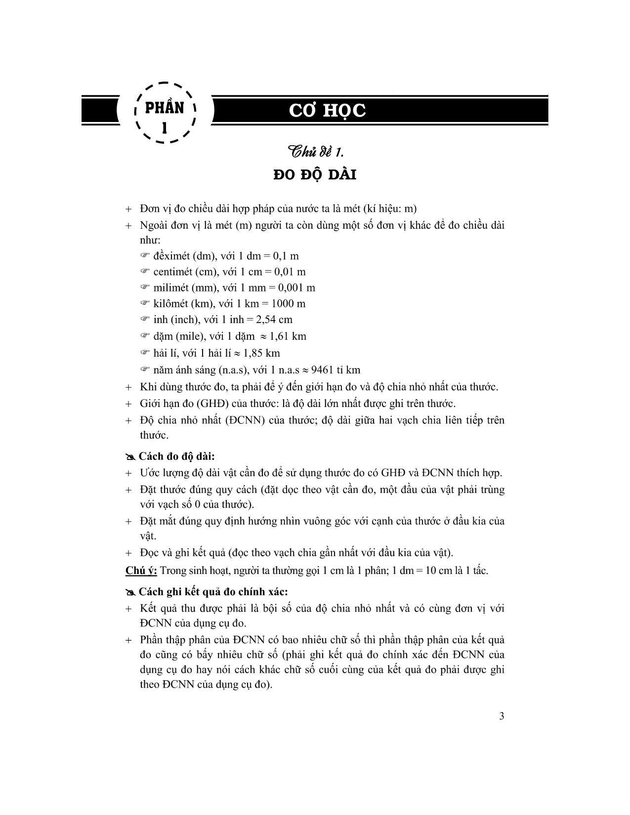 chuyên đề bồi dưỡng học sinh giỏi vật lí 6