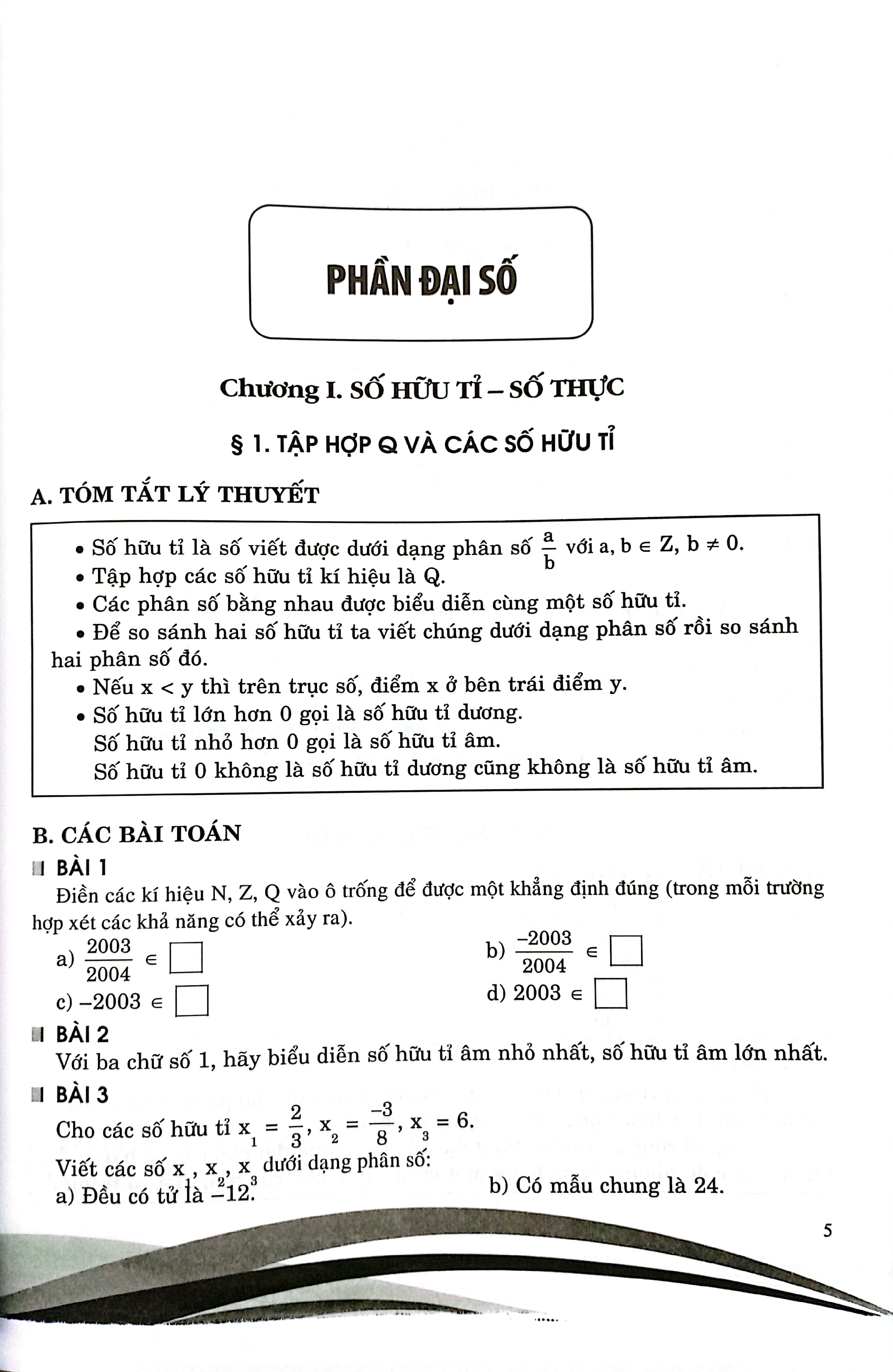 chuyên đề bồi dưỡng toán 7 - đại số (theo chương trình gdpt mới)