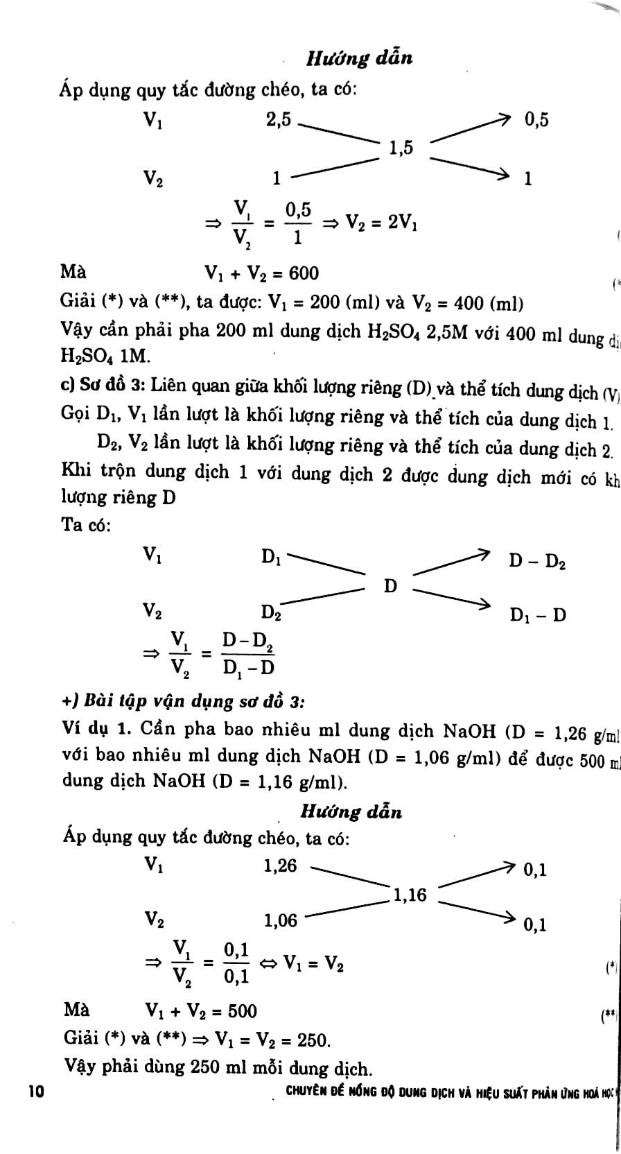 chuyên đề nồng độ dung dịch và hiệu suất phản ứng hóa 9