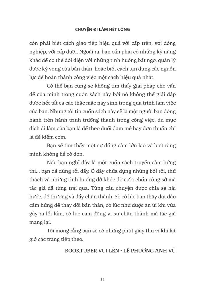 chuyện đi làm hết lòng