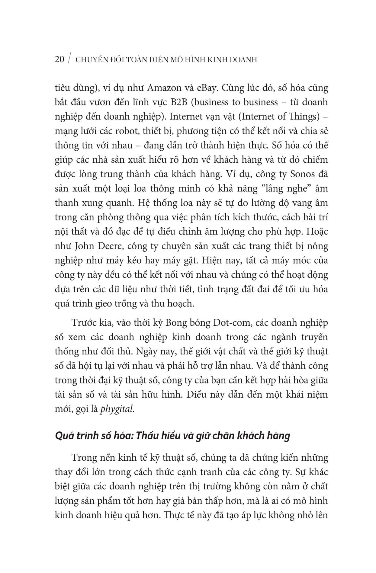 chuyển đổi toàn diện mô hình kinh doanh