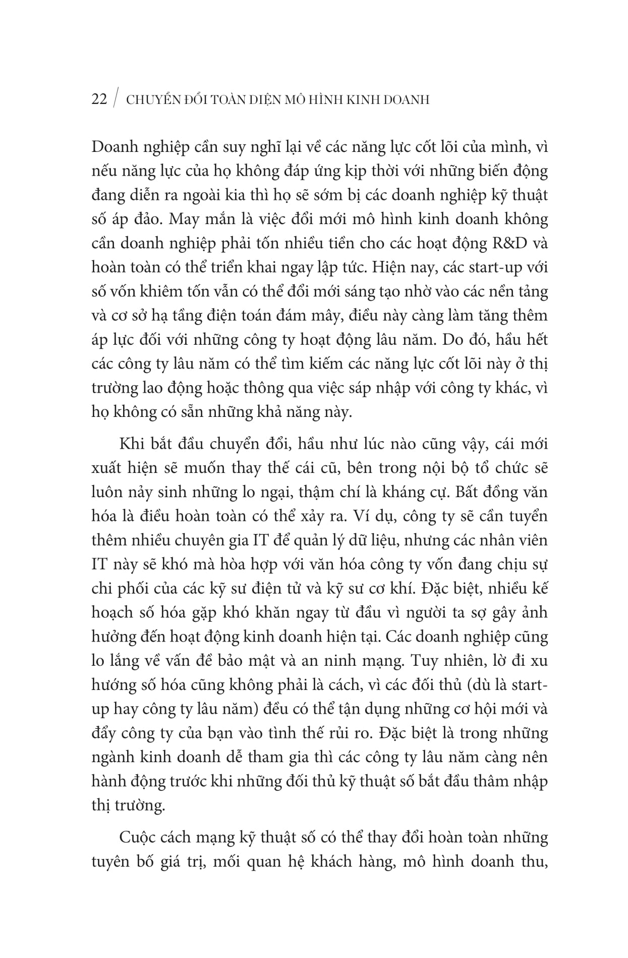 chuyển đổi toàn diện mô hình kinh doanh