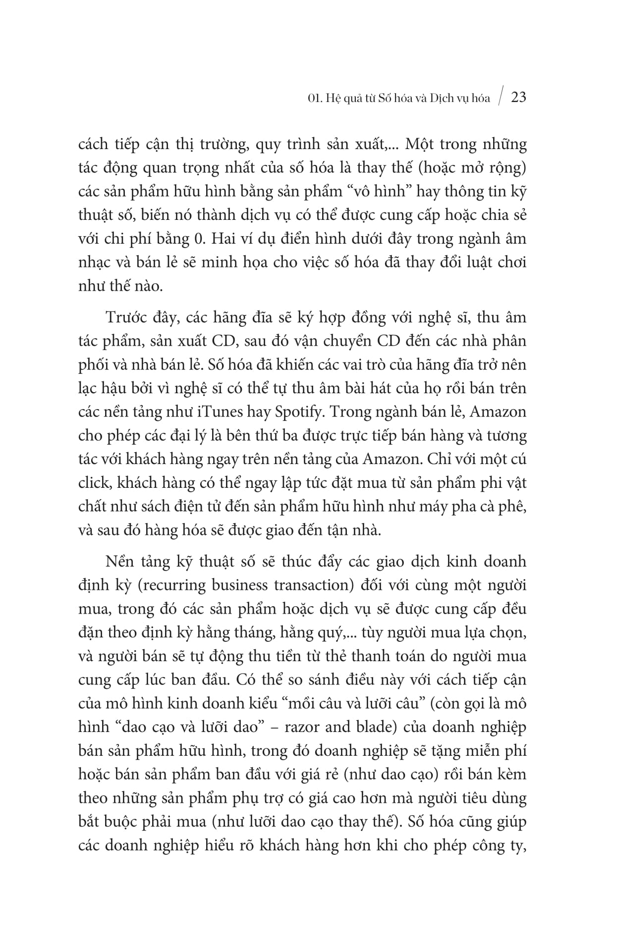 chuyển đổi toàn diện mô hình kinh doanh