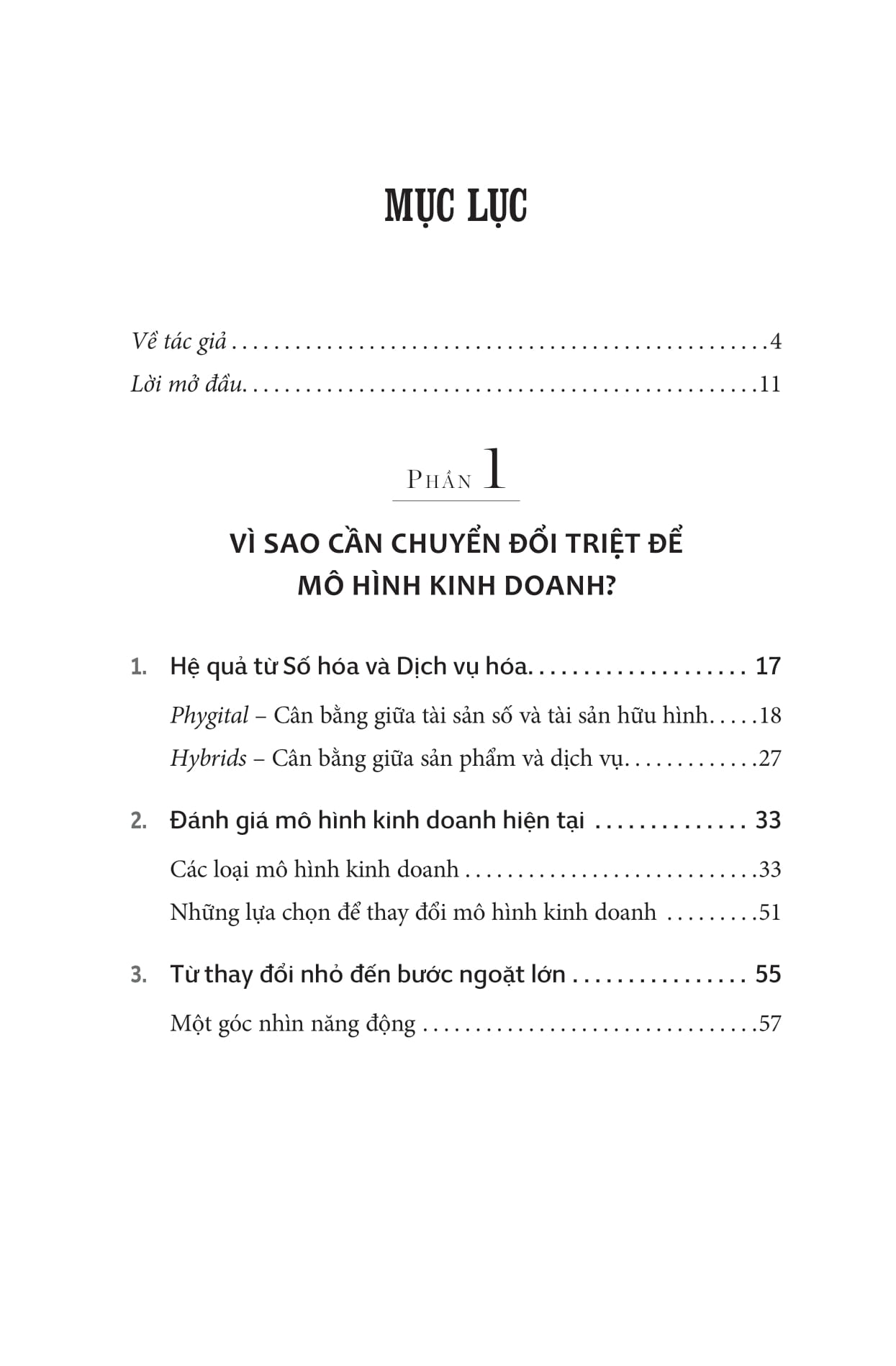 chuyển đổi toàn diện mô hình kinh doanh