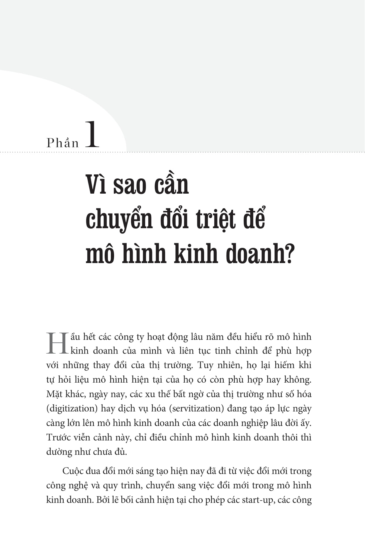 chuyển đổi toàn diện mô hình kinh doanh